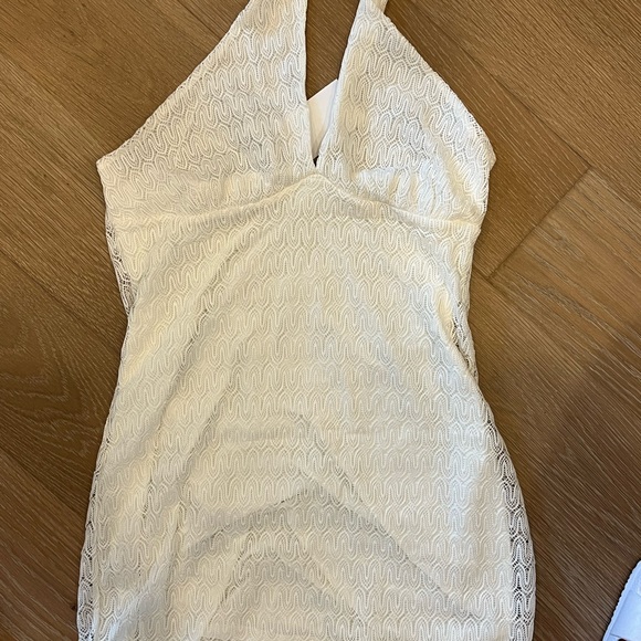 White halter bachelorette dress H&M size M - Picture 4 of 5